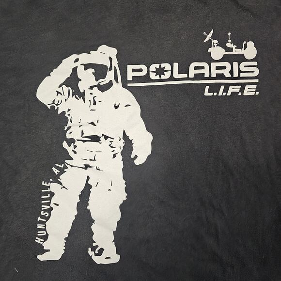 Polaris Astronaut Tshirt Large Nasa Rover Space Moon ATV Mars Stars Buggy Travel - Picture 2 of 7